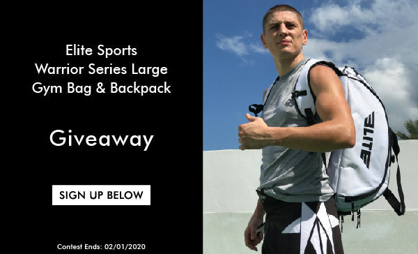 Elite Sports Warrior Series Large Gym Bag Backpack Giveaway