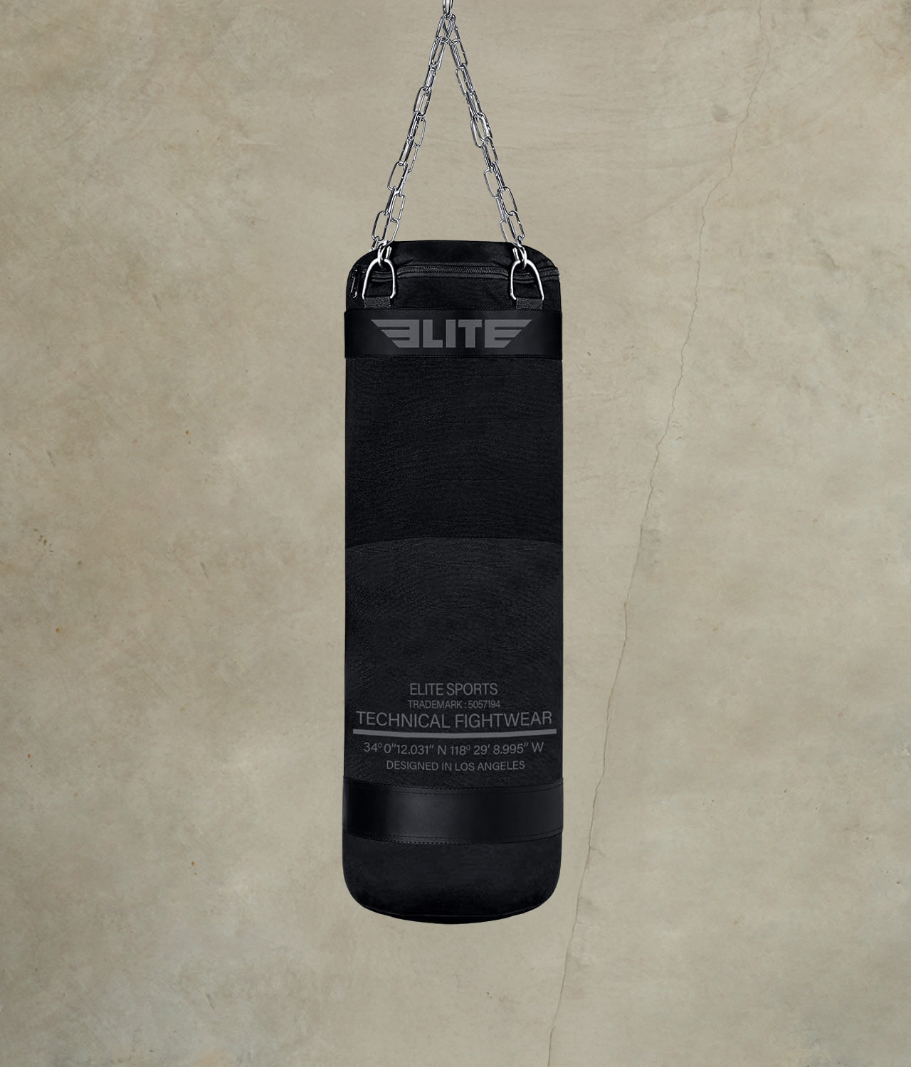 Elite Sports Canvas Punching Bags MMA Muay Thai Kickboxing Training Boxing Punching Bag with Chains