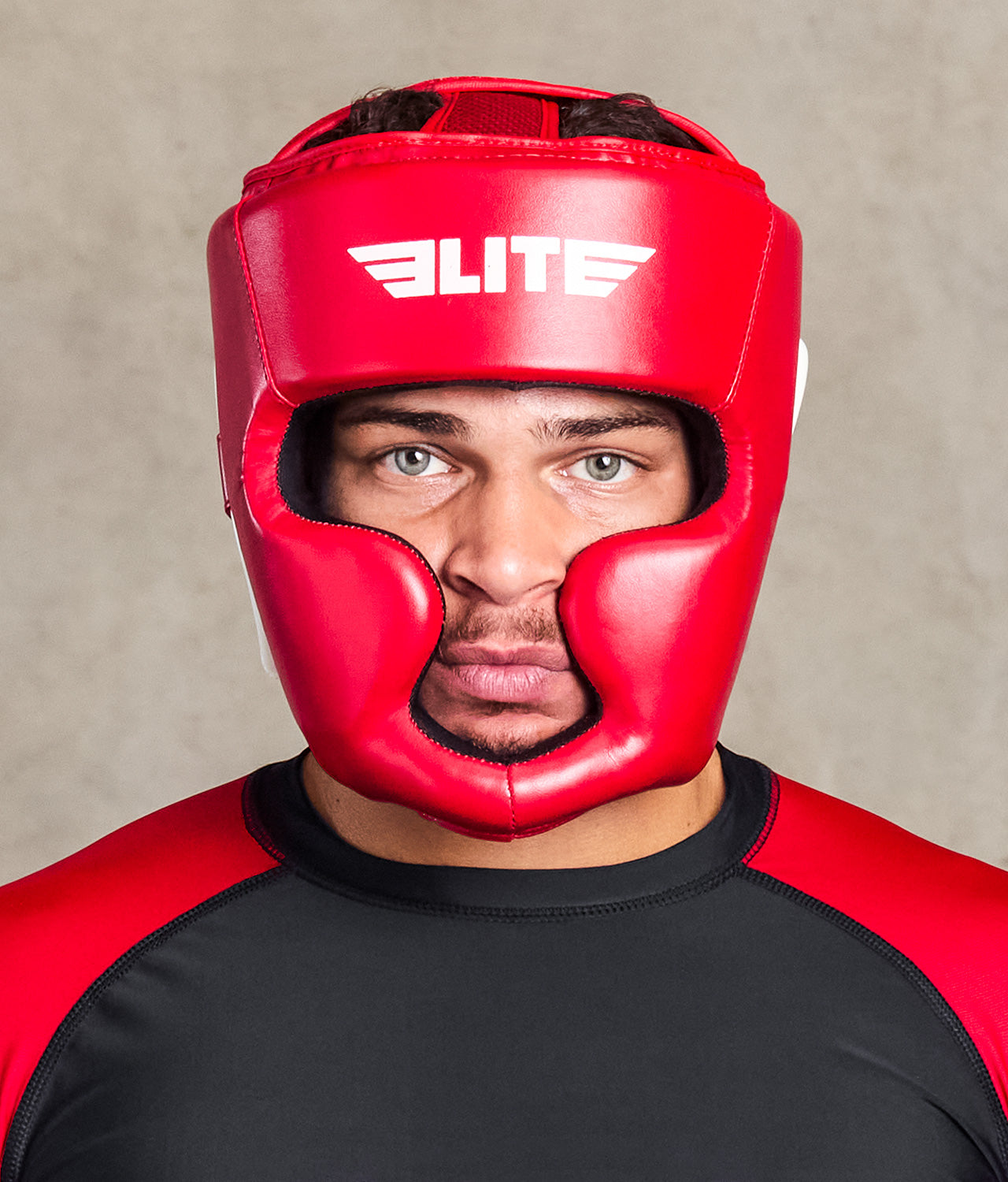 Elite Sports Red Muay Thai Headgear