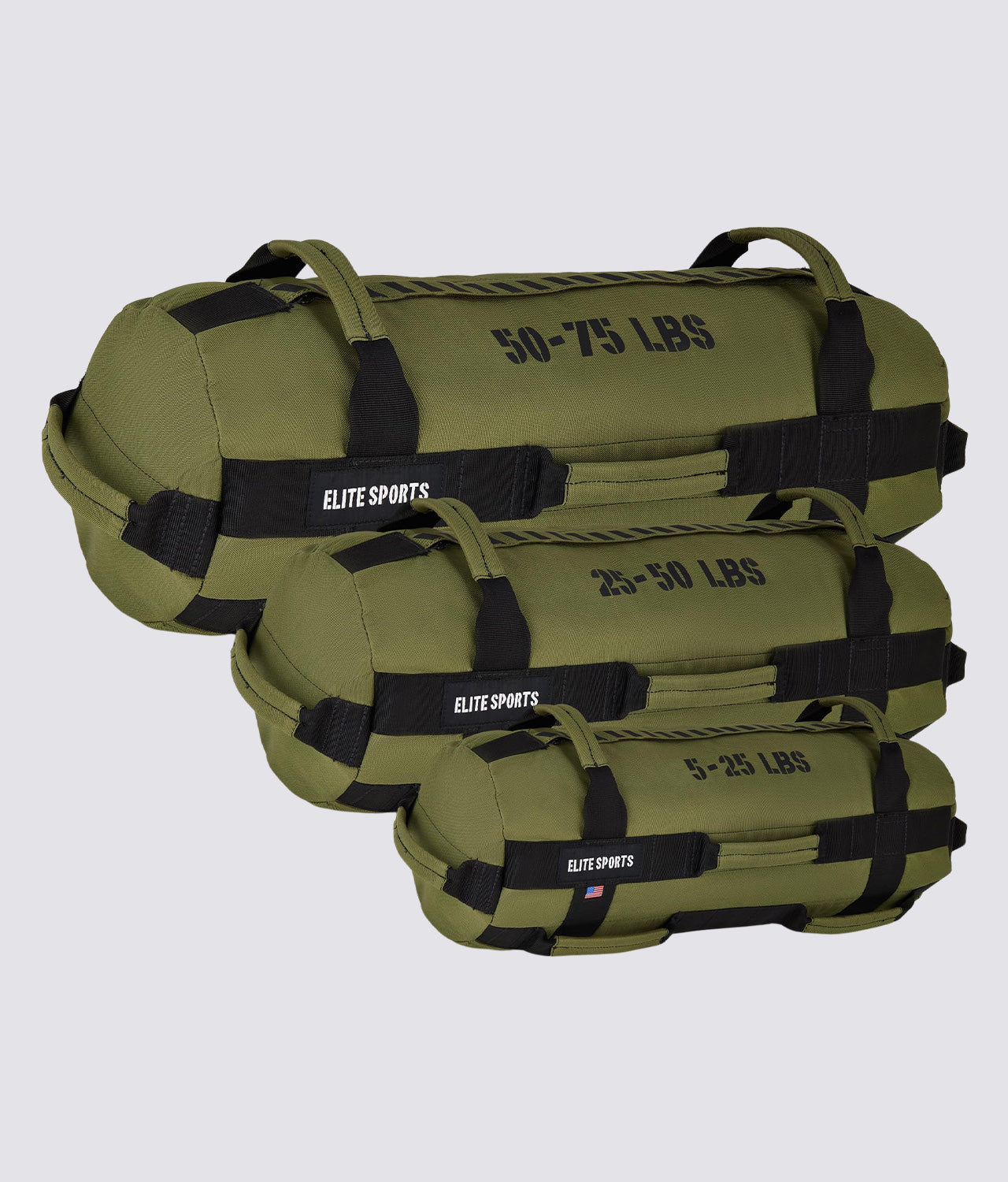 Set of 3 - Green Core Duffel Workout Sandbags