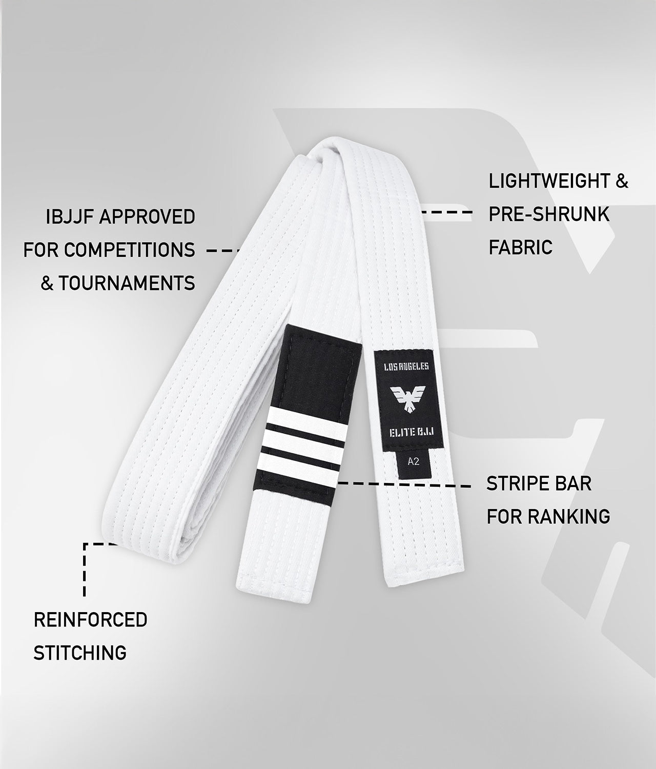 Adults' Jiu Jitsu BJJ White Belt