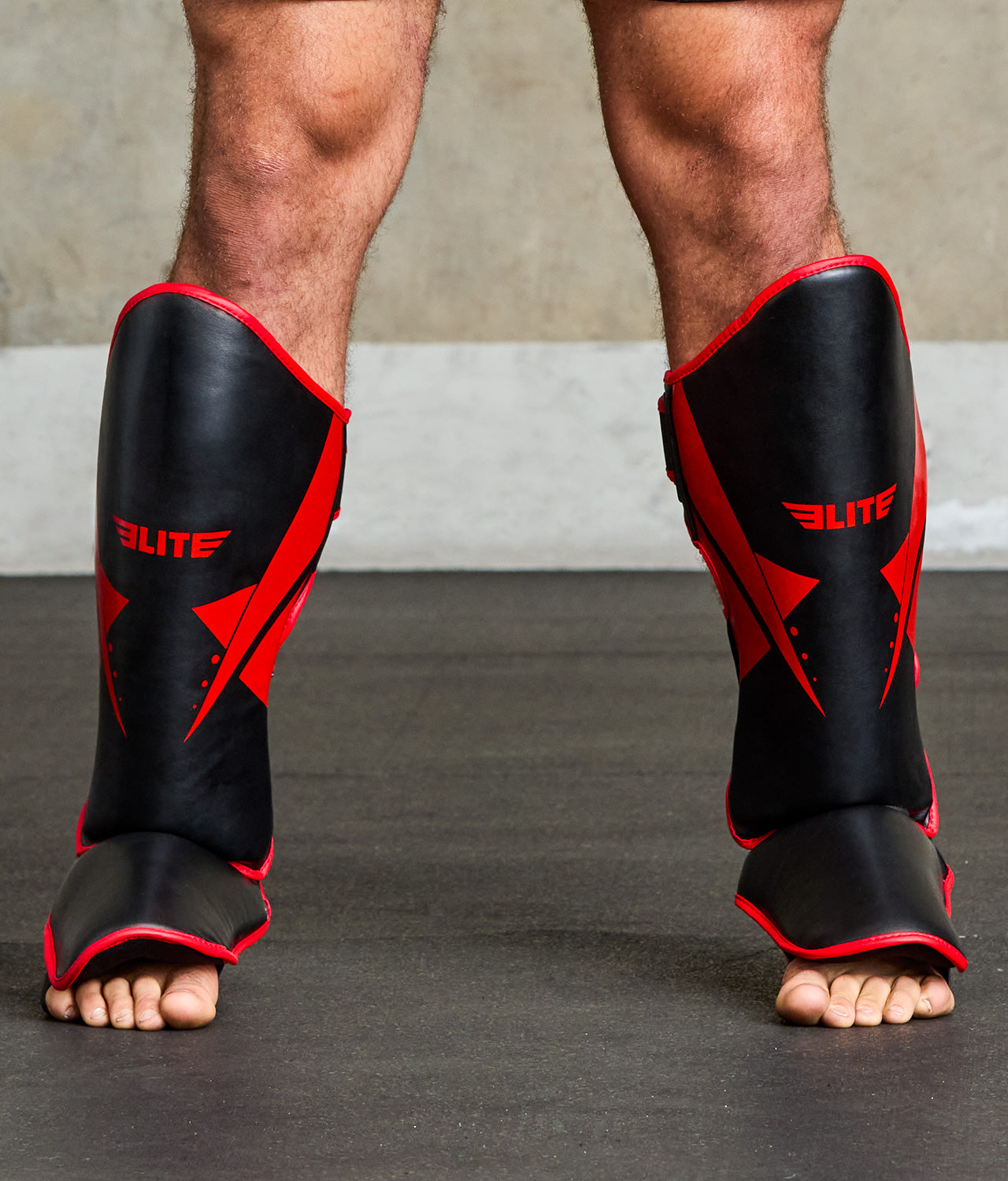 Adults' Star Red Wrestling Shin Guards