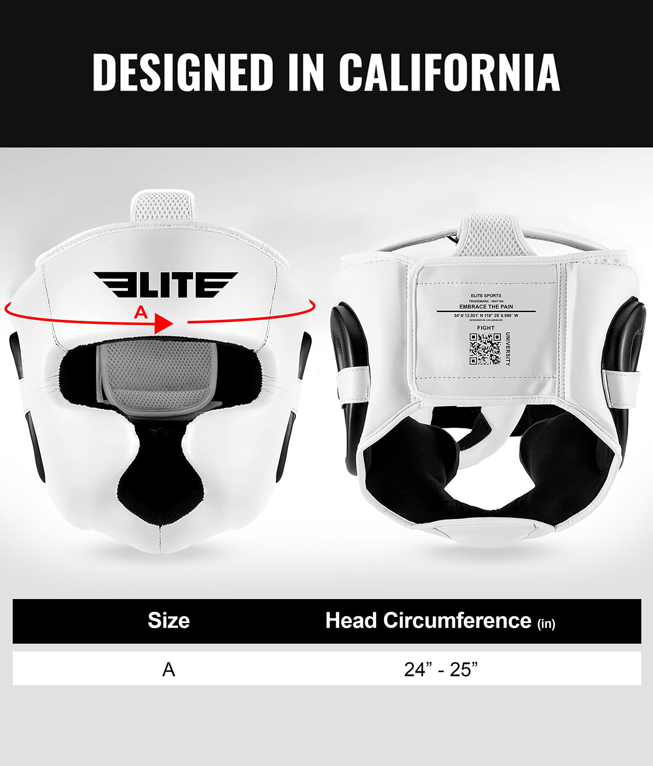 Adults' Essential White Boxing Headgear