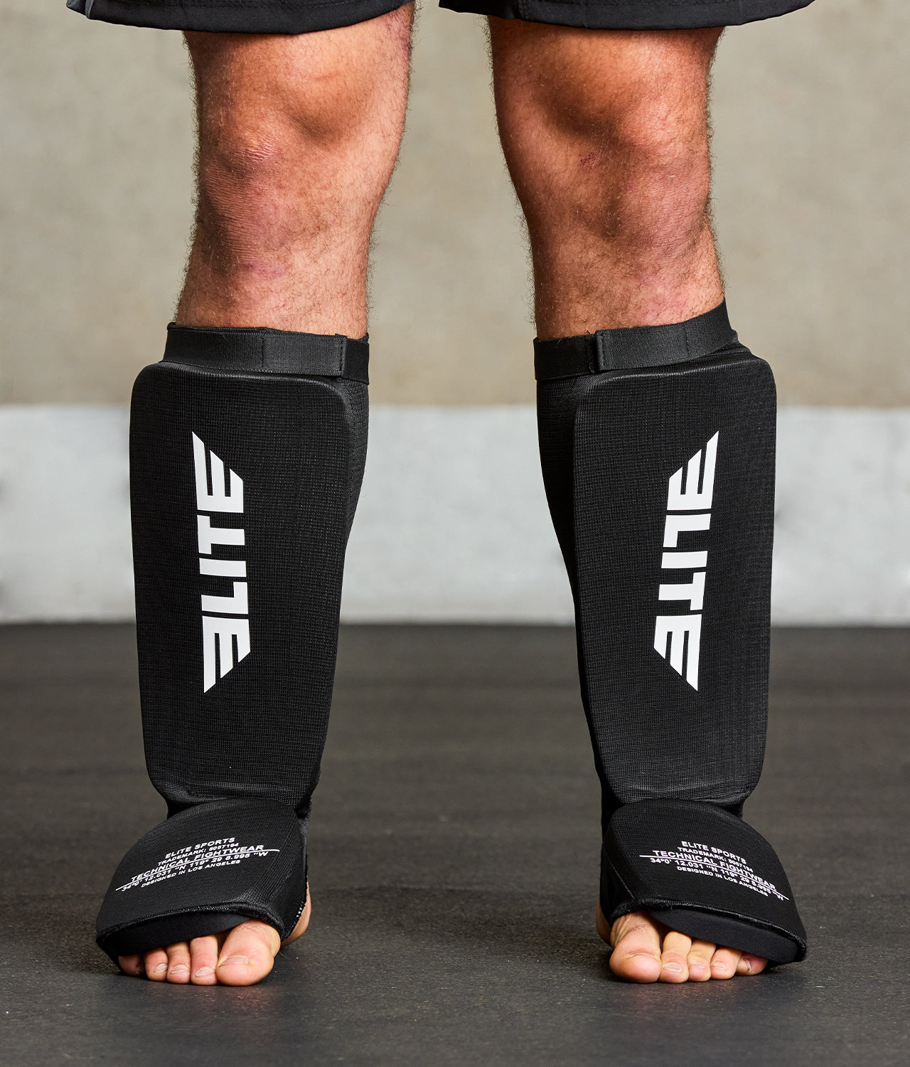 Adults' Standard Black MMA Shin Guards