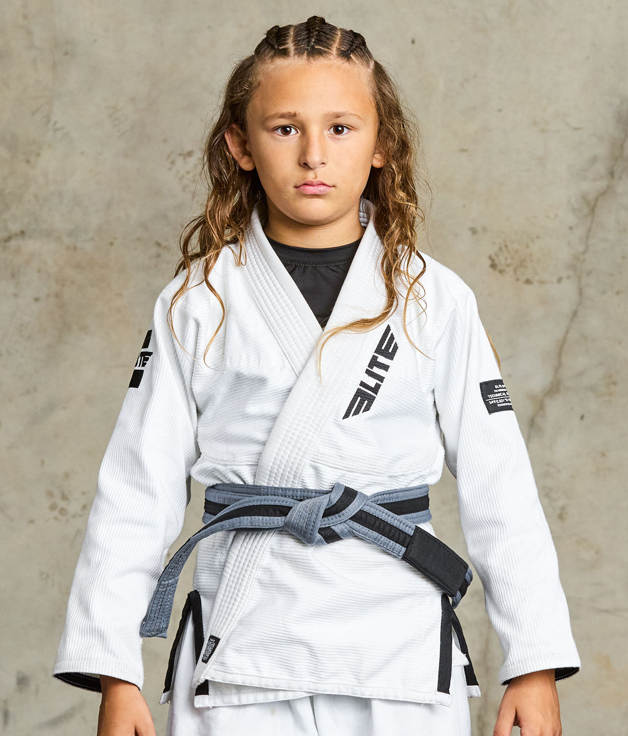 Brazilian Jiu Jitsu Kids BJJ Gray/Black Belt