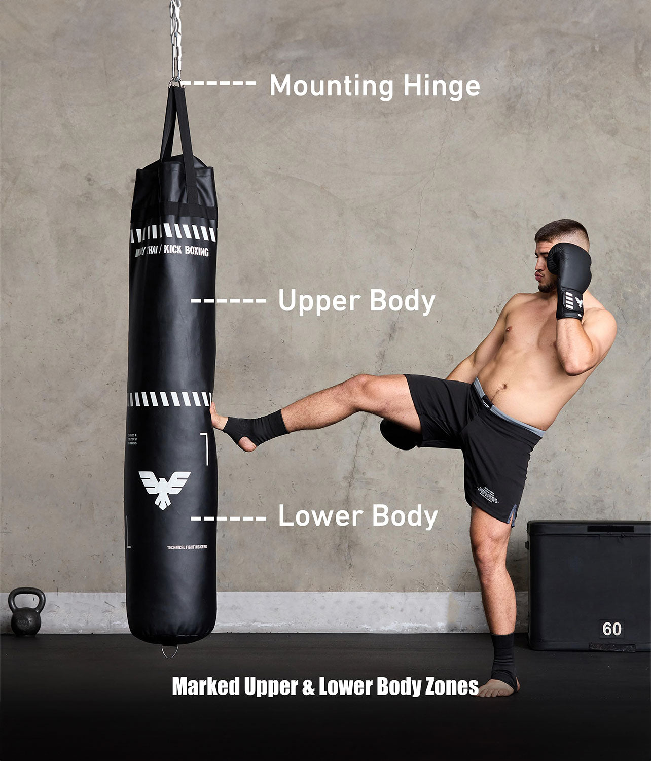 LARGE BLACK HEAVY DUTY MMA MUAY THAI KICK BOXING store PUNCHING BAG