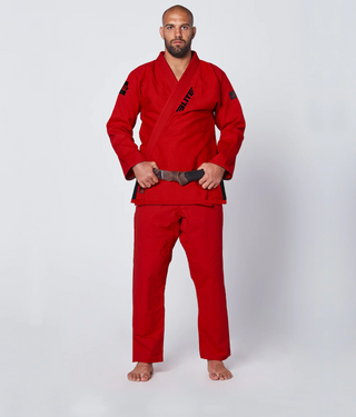 Elite Sports Core Preshrunk Red Adult Brazilian Jiu Jitsu BJJ Gi With ...