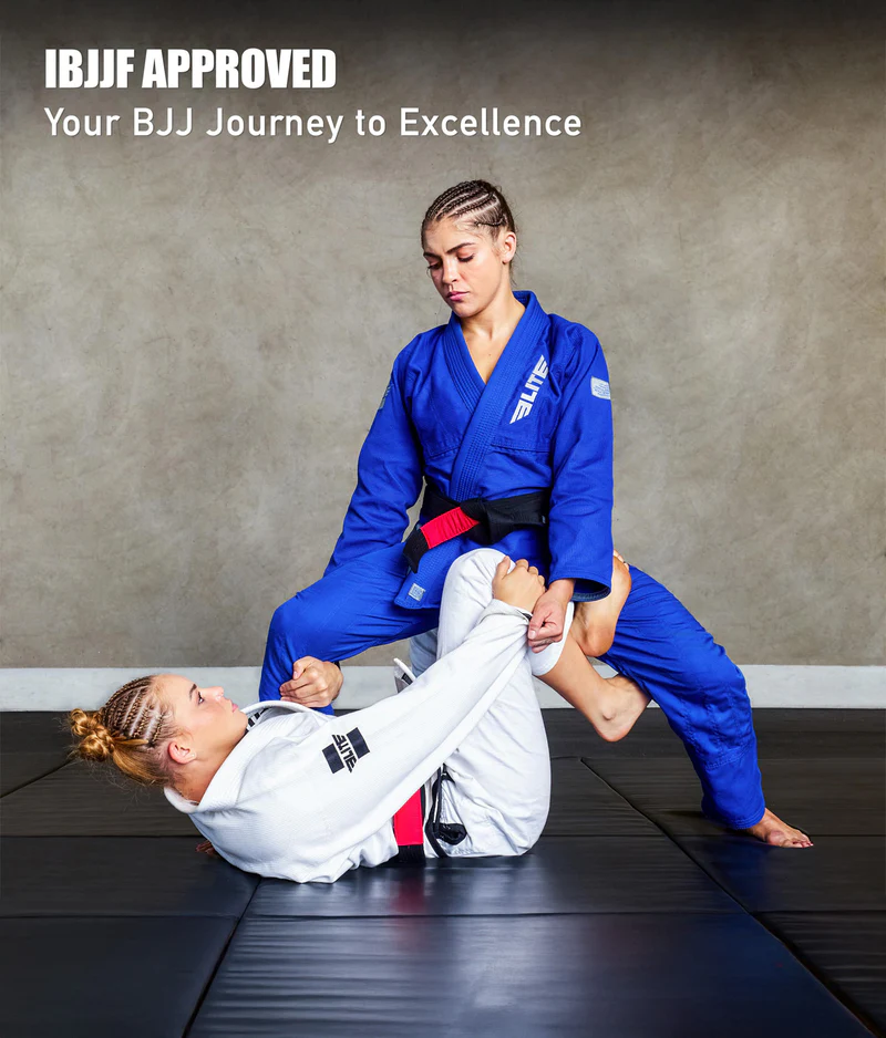 elite core blue womens ibjjf approved bjj gi