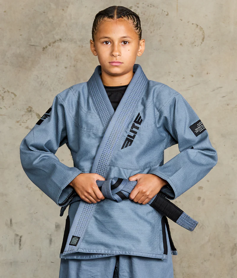 core gray brazilian jiu jitsu kids bjj gi