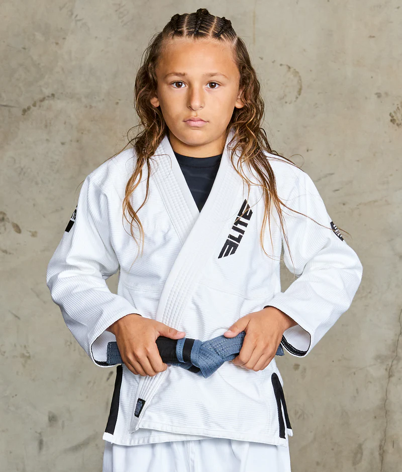 core white brazilian jiu jitsu kids bjj gi