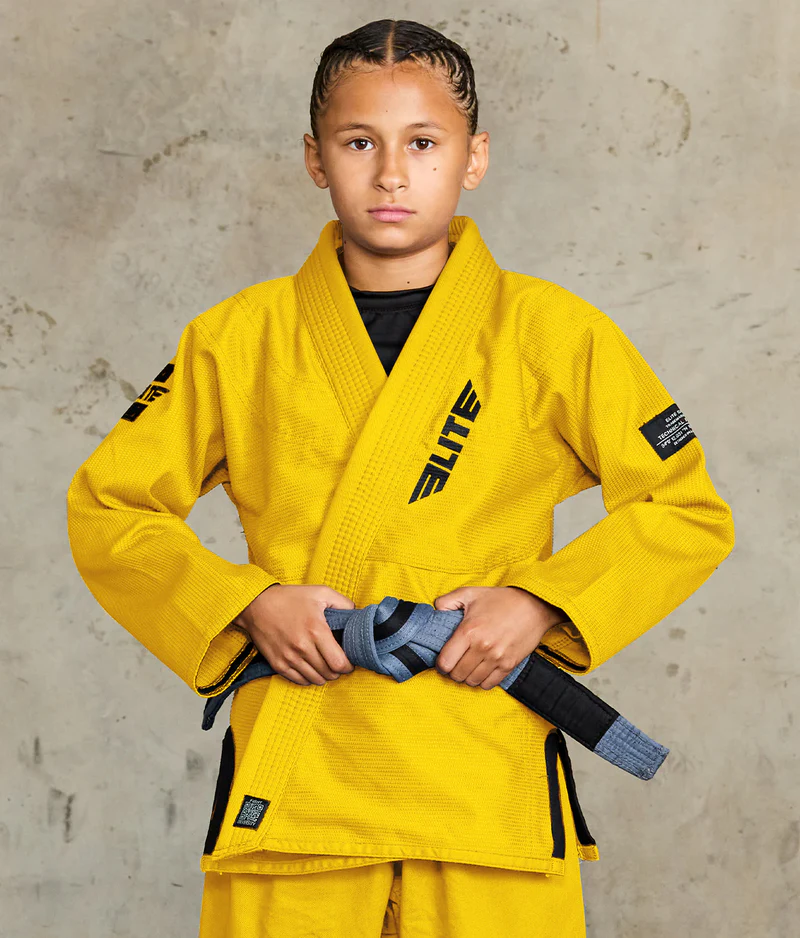 core yellow brazilian jiu jitsu kids bjj gi