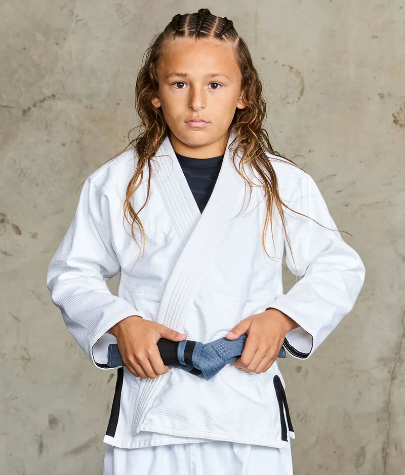 core white brazilian jiu jitsu kids jiu jitsu gi