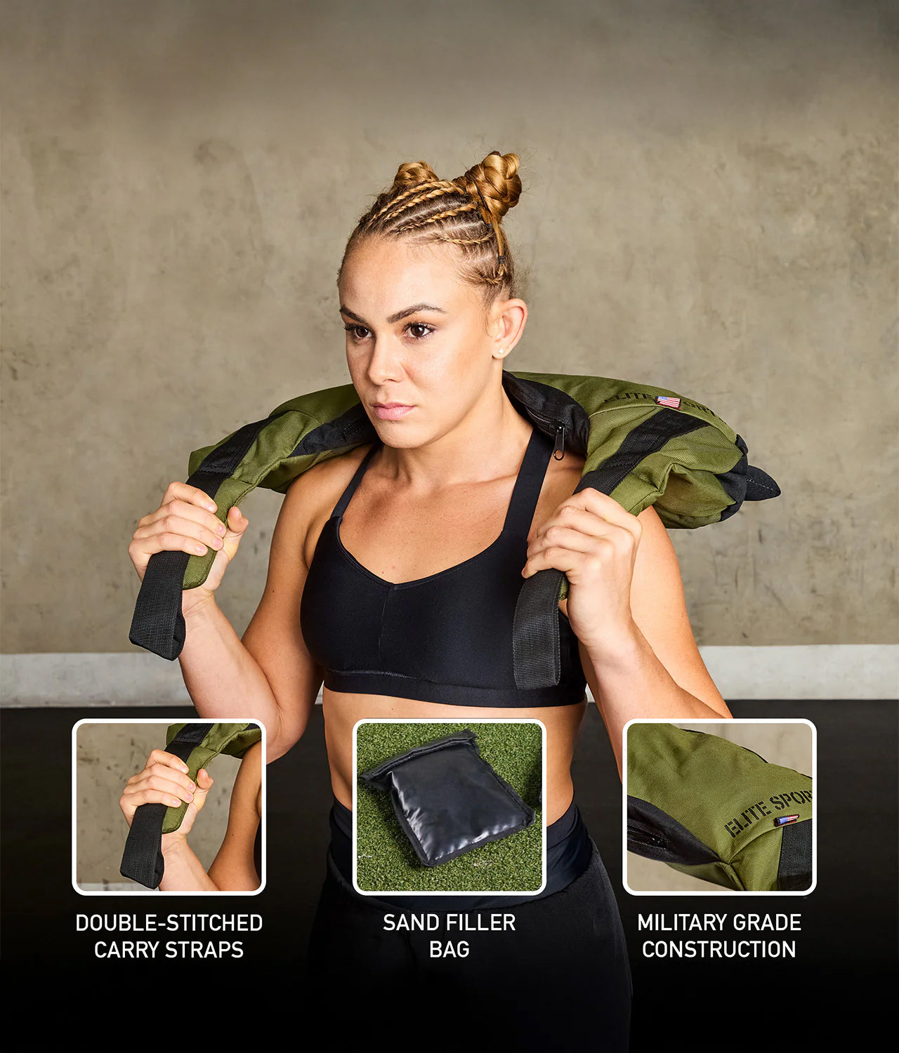 Bulgarian Green Sand Bag 12-25 lbs