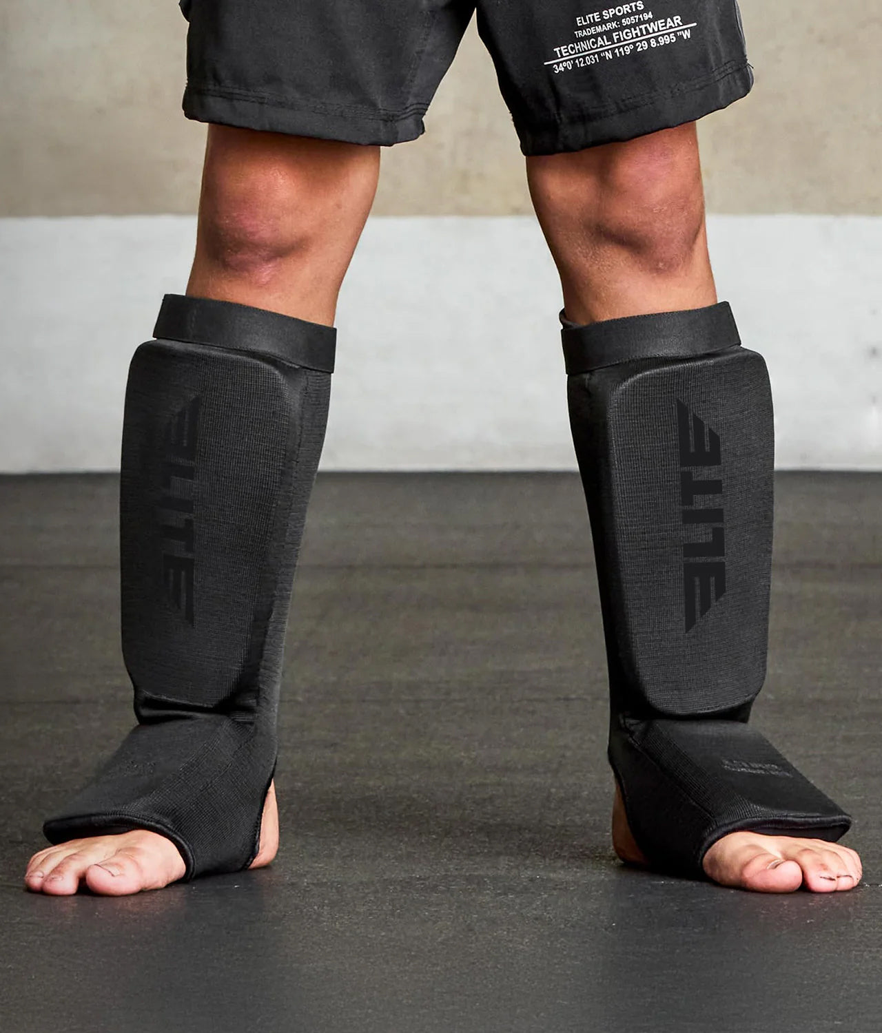 Kids' Standard Black MMA Shin Guards