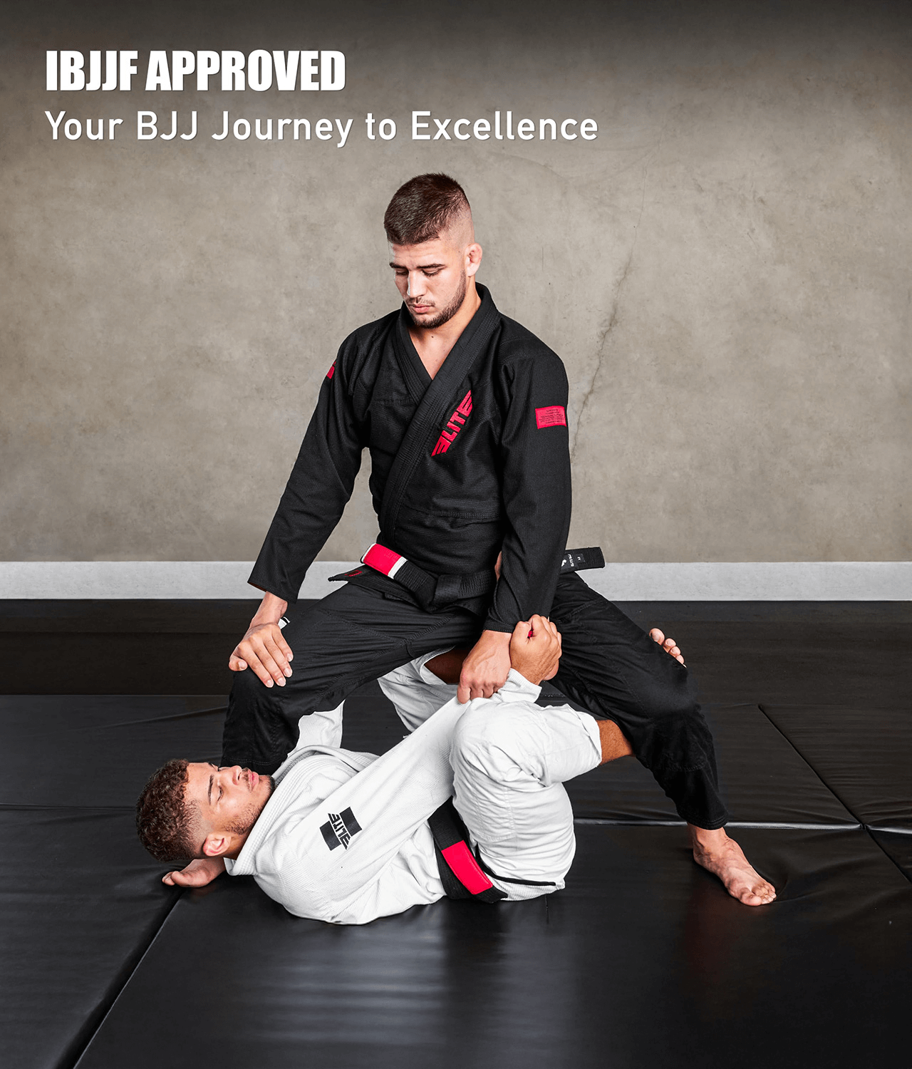 elite core black mens ibjjf approved bjj gi