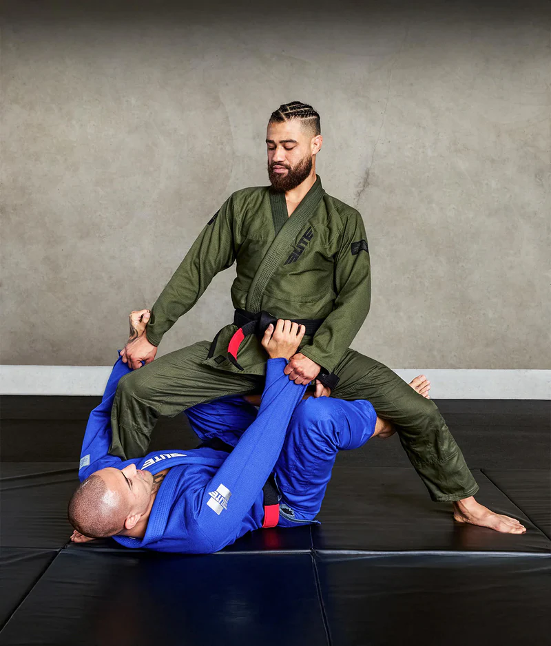 elite core green mens preshrunk bjj gi