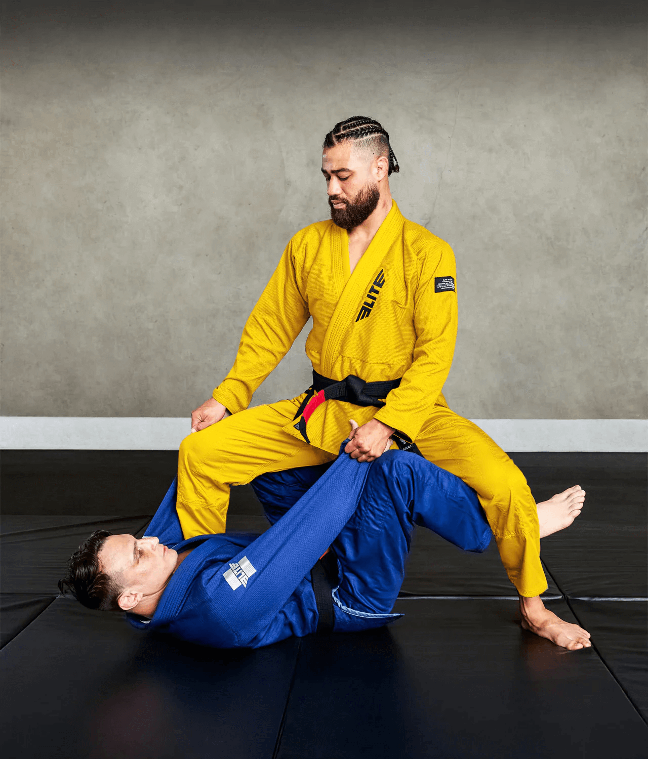 elite core yellow mens preshrunk bjj gi