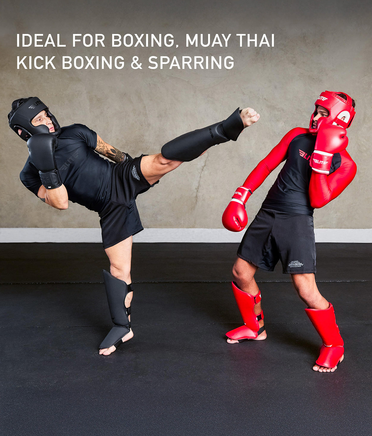 Adults' Black/Black Muay Thai Headgear