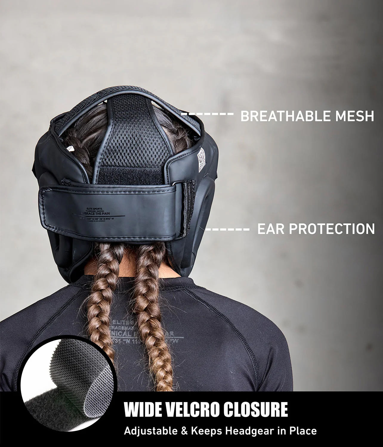 Kids' Black Boxing Safety Headgear