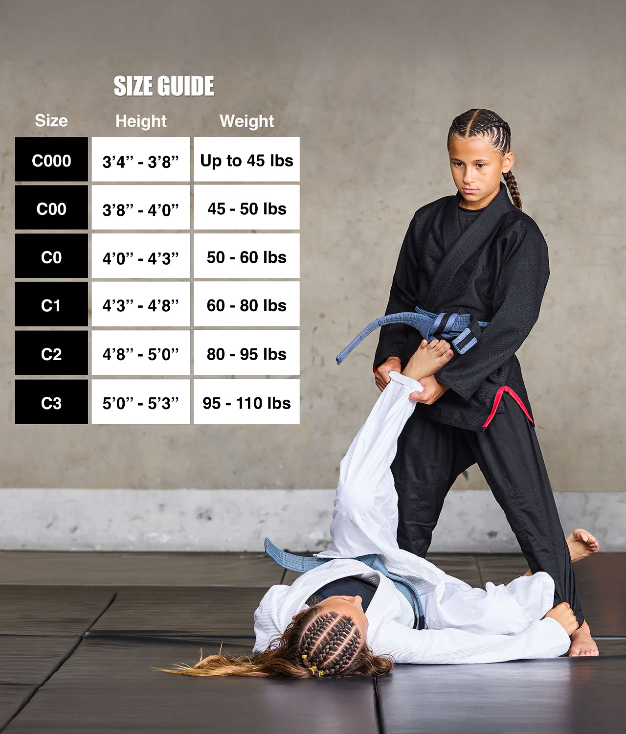 Essential Black Brazilian Jiu Jitsu Kids BJJ Gi