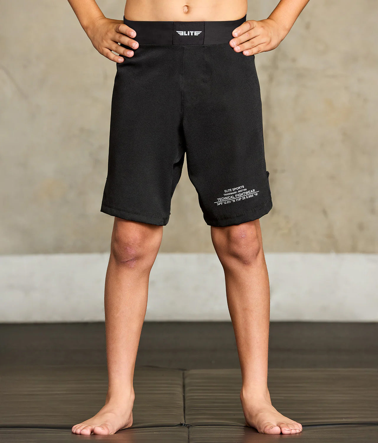 Kids' Black Jack Black No-Gi BJJ Shorts