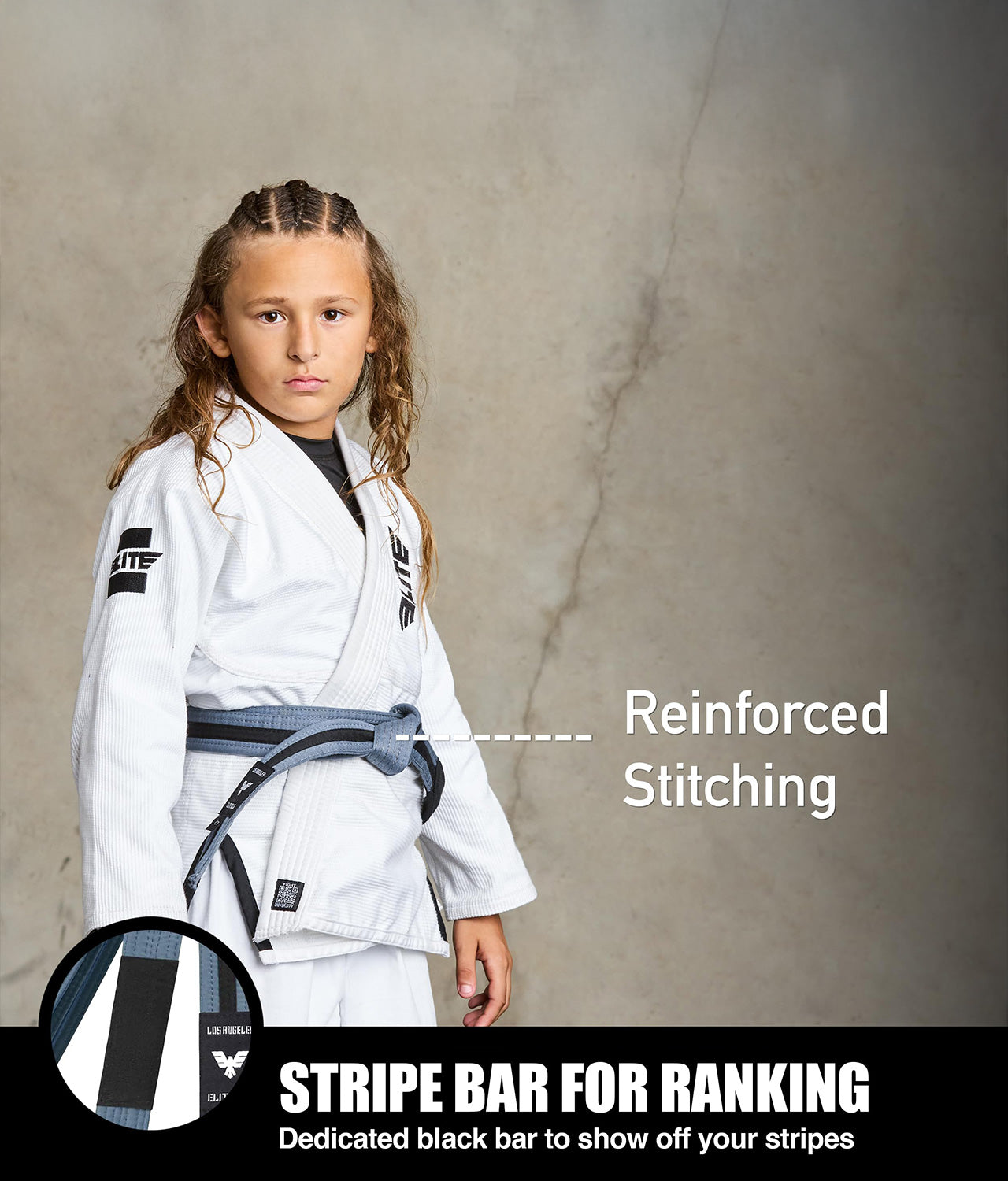 Brazilian Jiu Jitsu Kids BJJ Gray/Black Belt