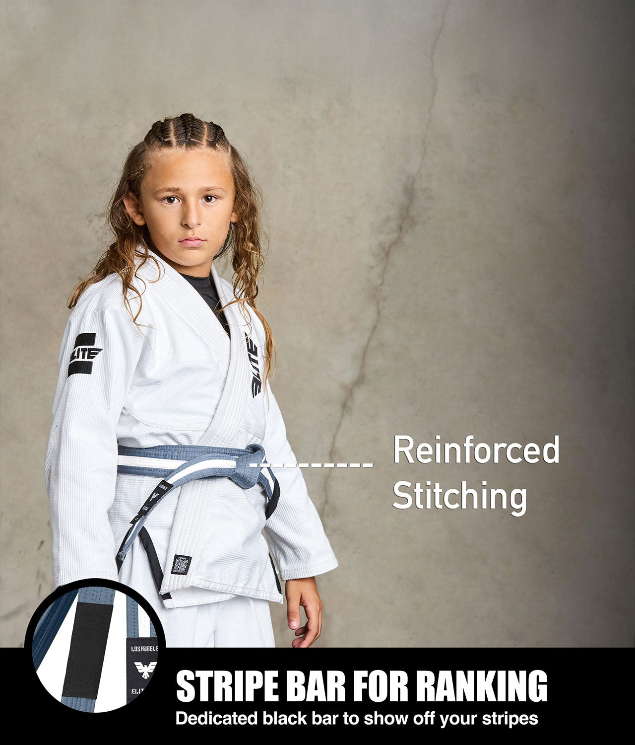 Brazilian Jiu Jitsu Kids BJJ Gray/White Belt