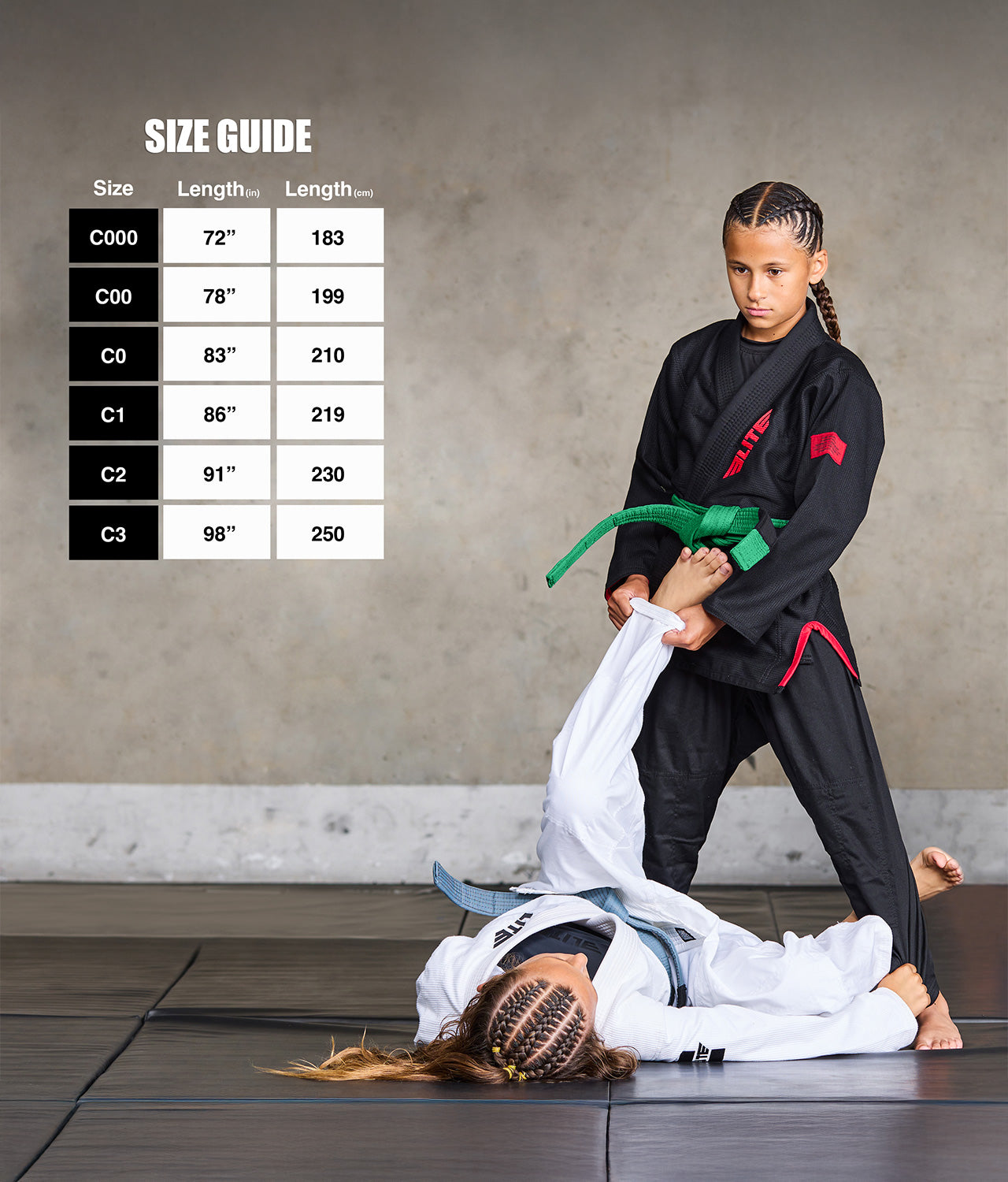 Kids' Brazilian Jiu Jitsu BJJ Green Belt