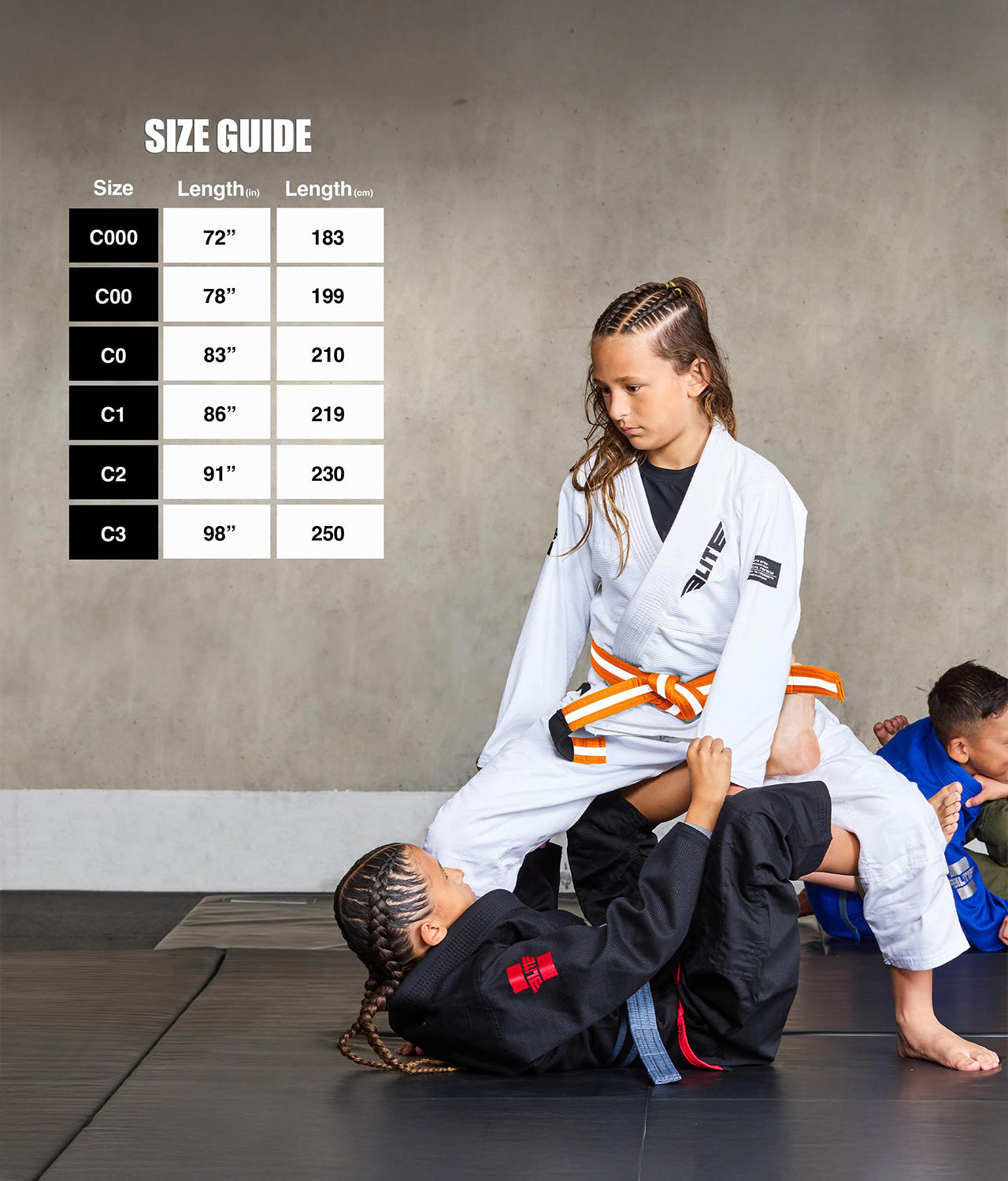 Kids' Jiu Jitsu BJJ Orange/White Belt