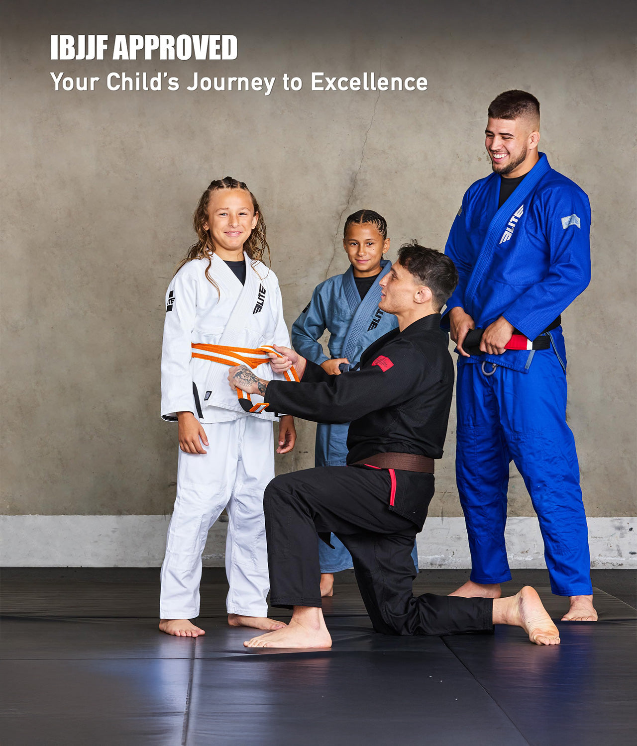 Kids' Jiu Jitsu BJJ Orange/White Belt