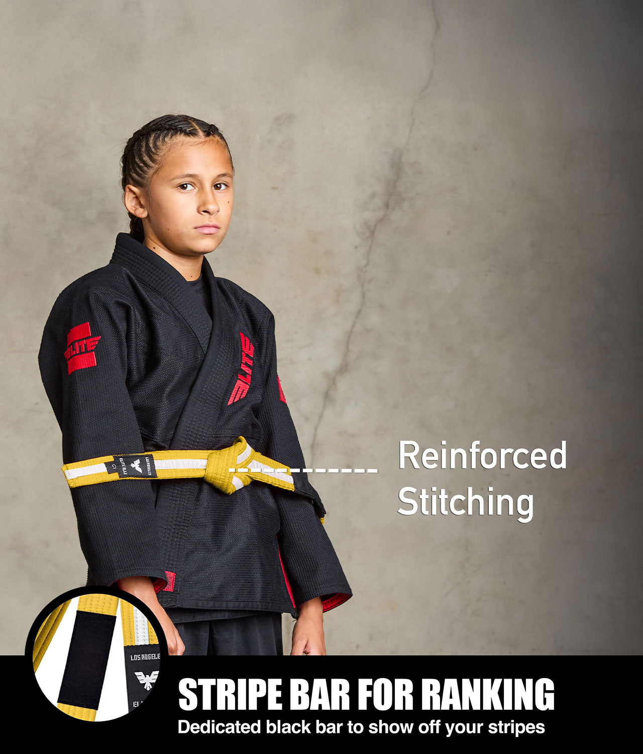 Brazilian Jiu Jitsu Kids BJJ Yellow/White Belt