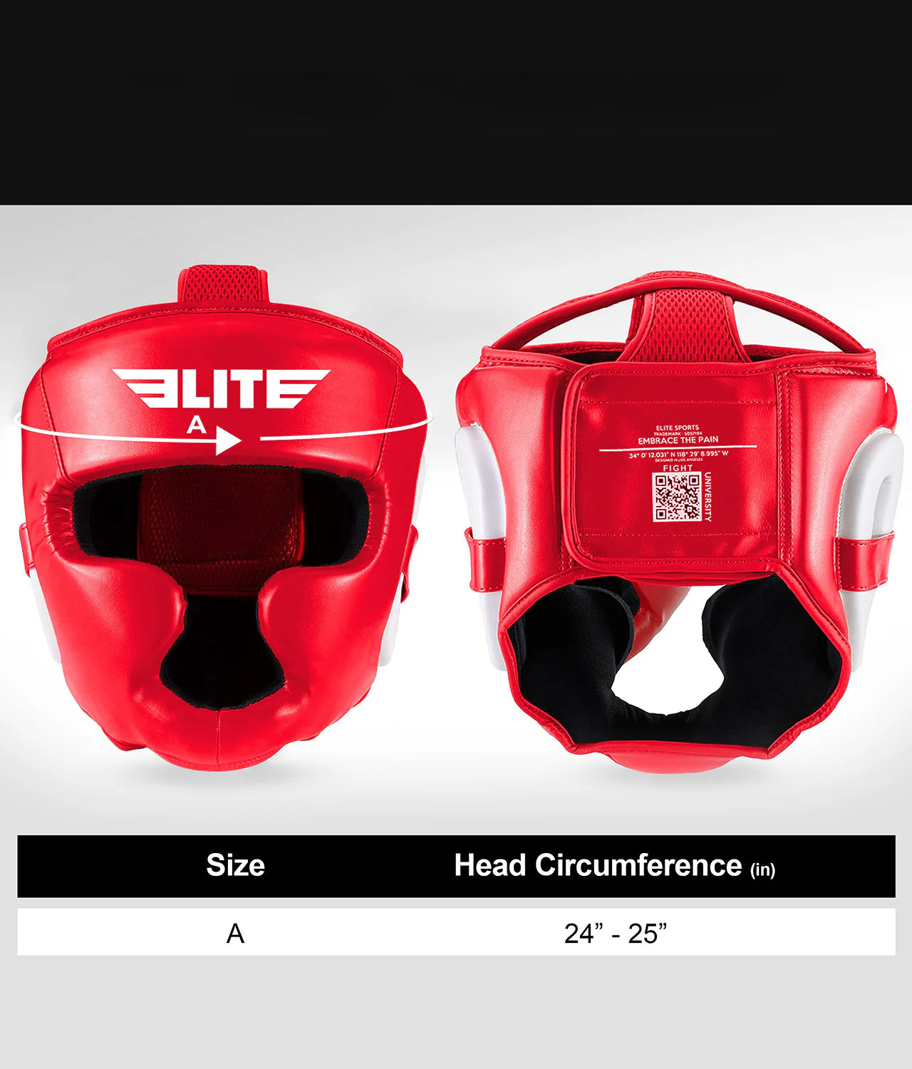 Adults' Essential Red Boxing Headgear