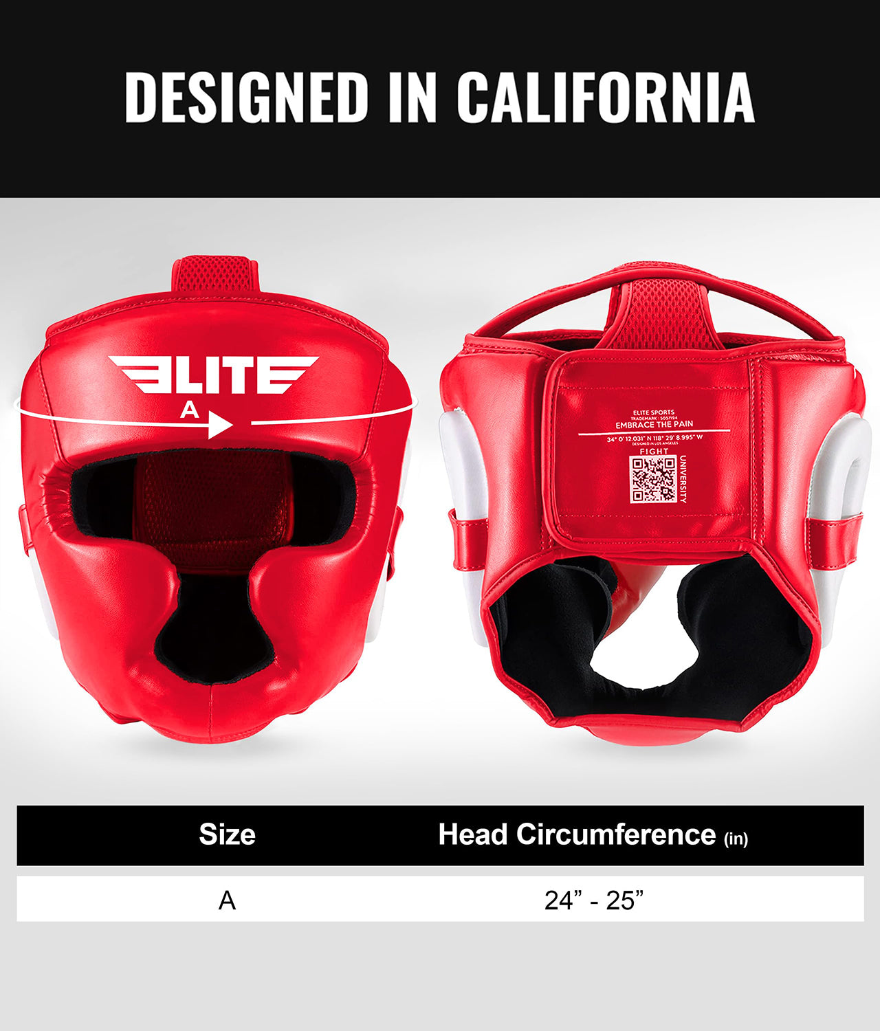 Adults' Essential Red Boxing Headgear