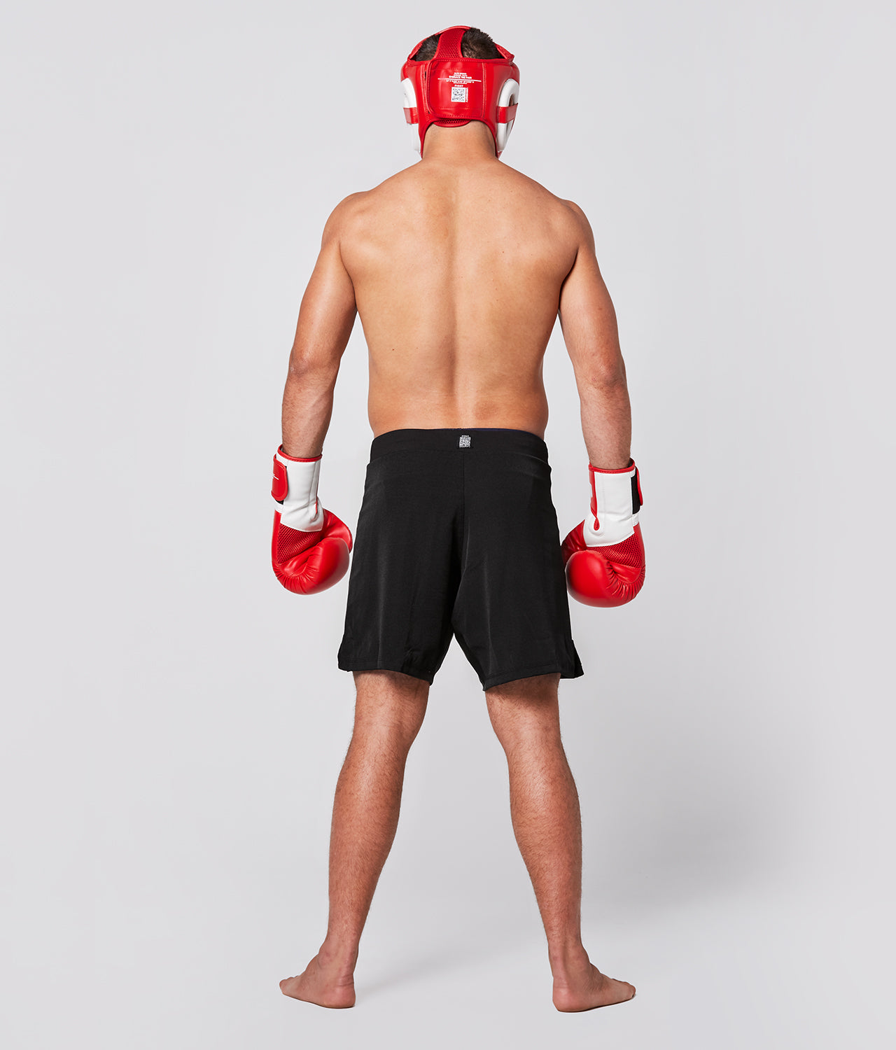 Elite Sports Adults' Essential Red MMA Headgear Back View