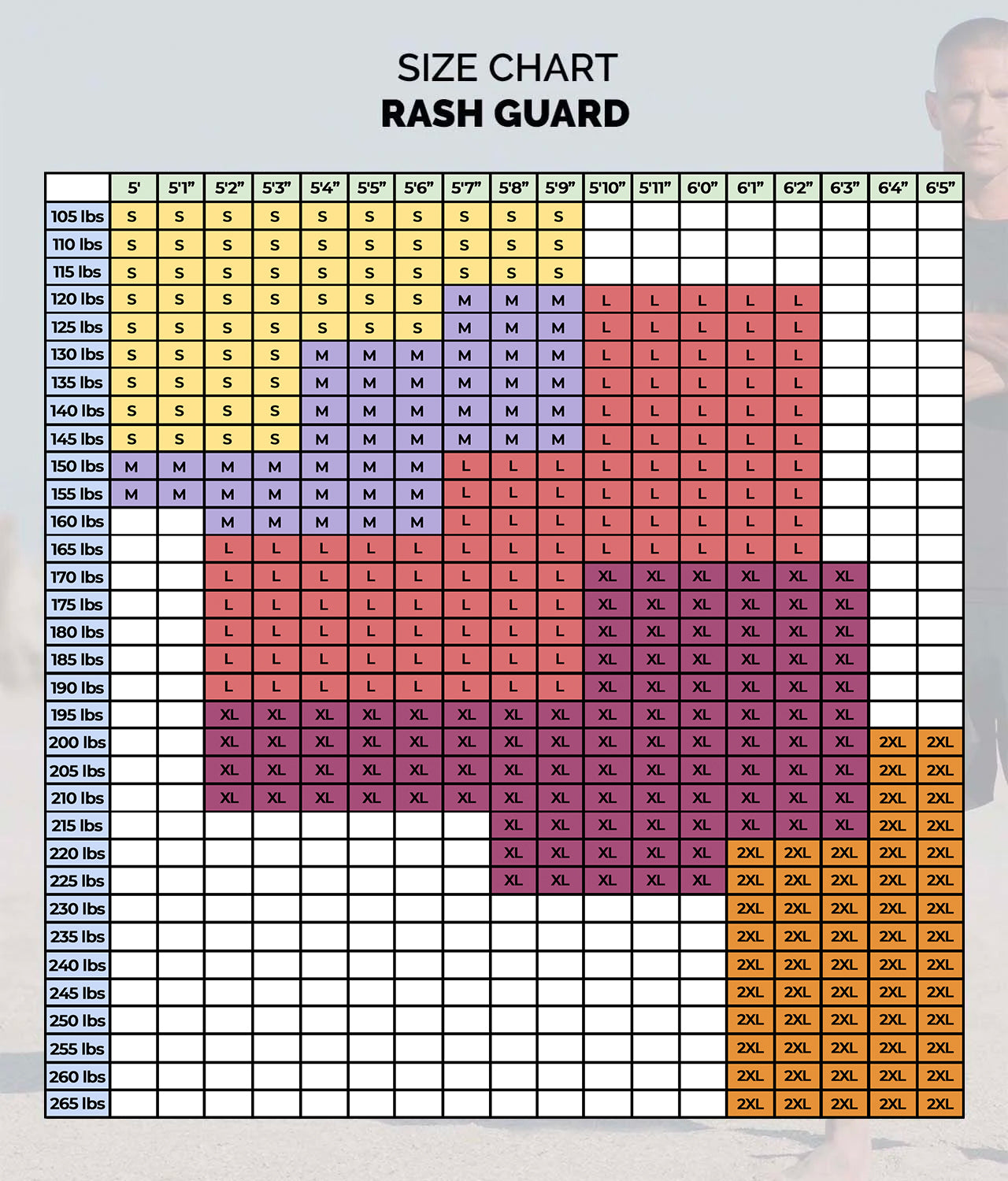Elite Sports Men's Standard Black Short Sleeve Wrestling Rash Guard Size Guide