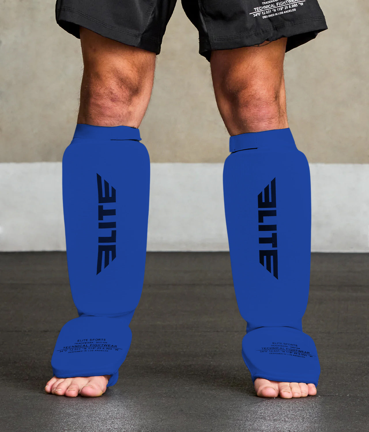 Adults' Standard Blue MMA Shin Guards