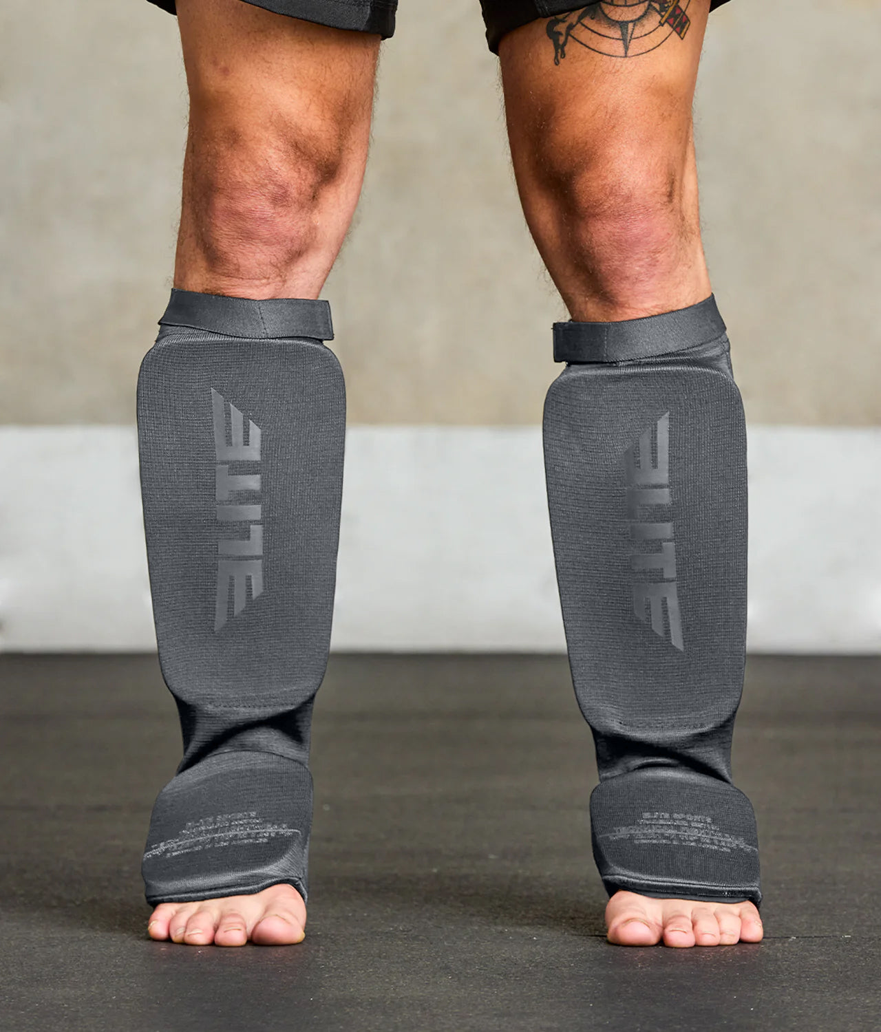 Adults' Standard Gray MMA Shin Guards