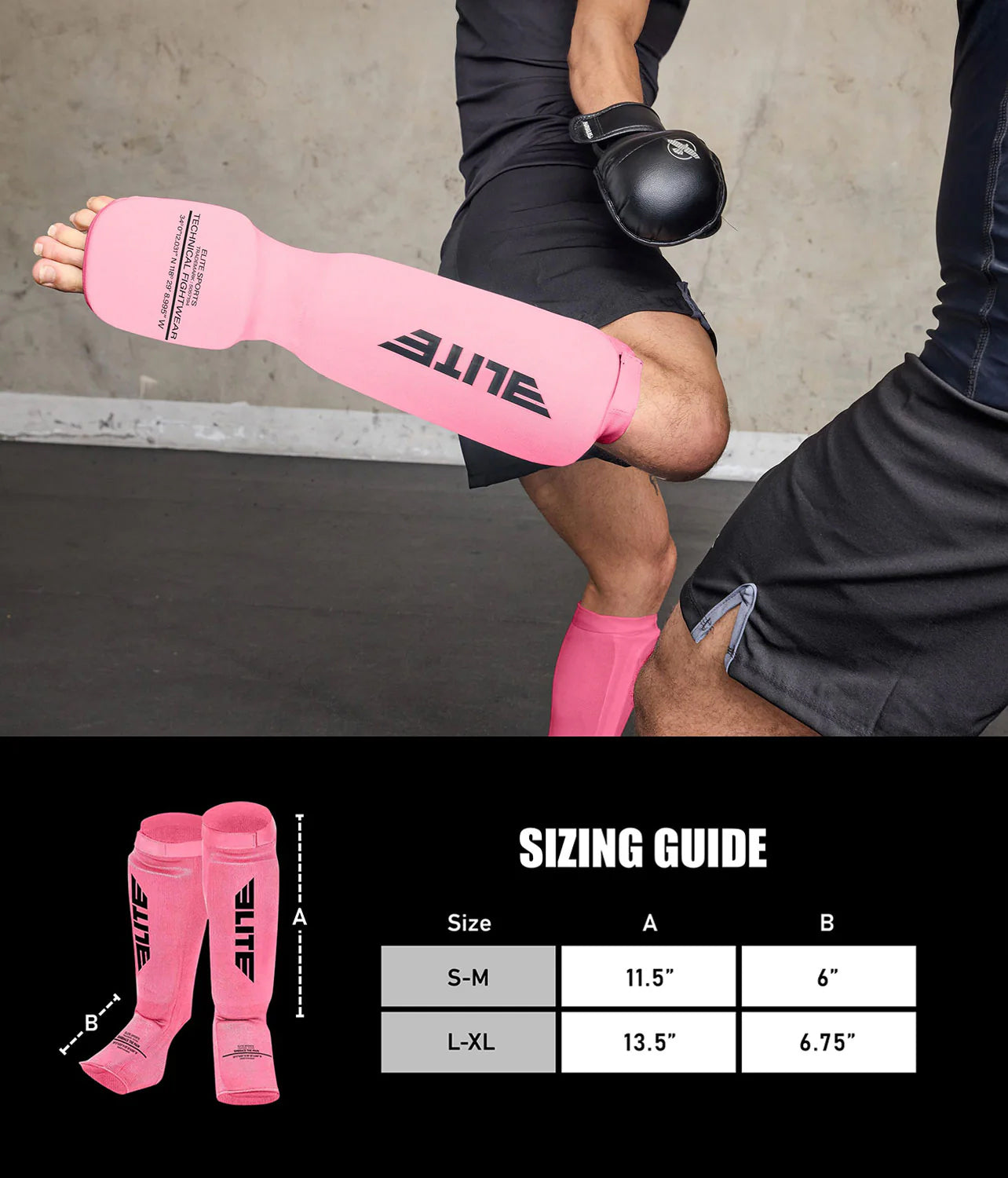 Adults' Standard Pink MMA Shin Guards