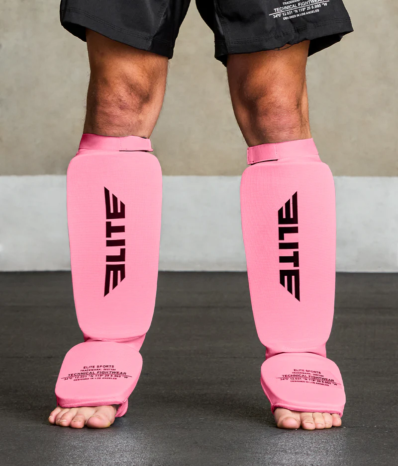 Adults' Standard Pink Training Shin Guards