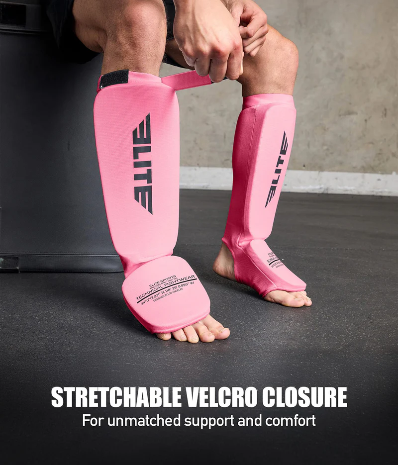 Adults' Standard Pink Training Shin Guards