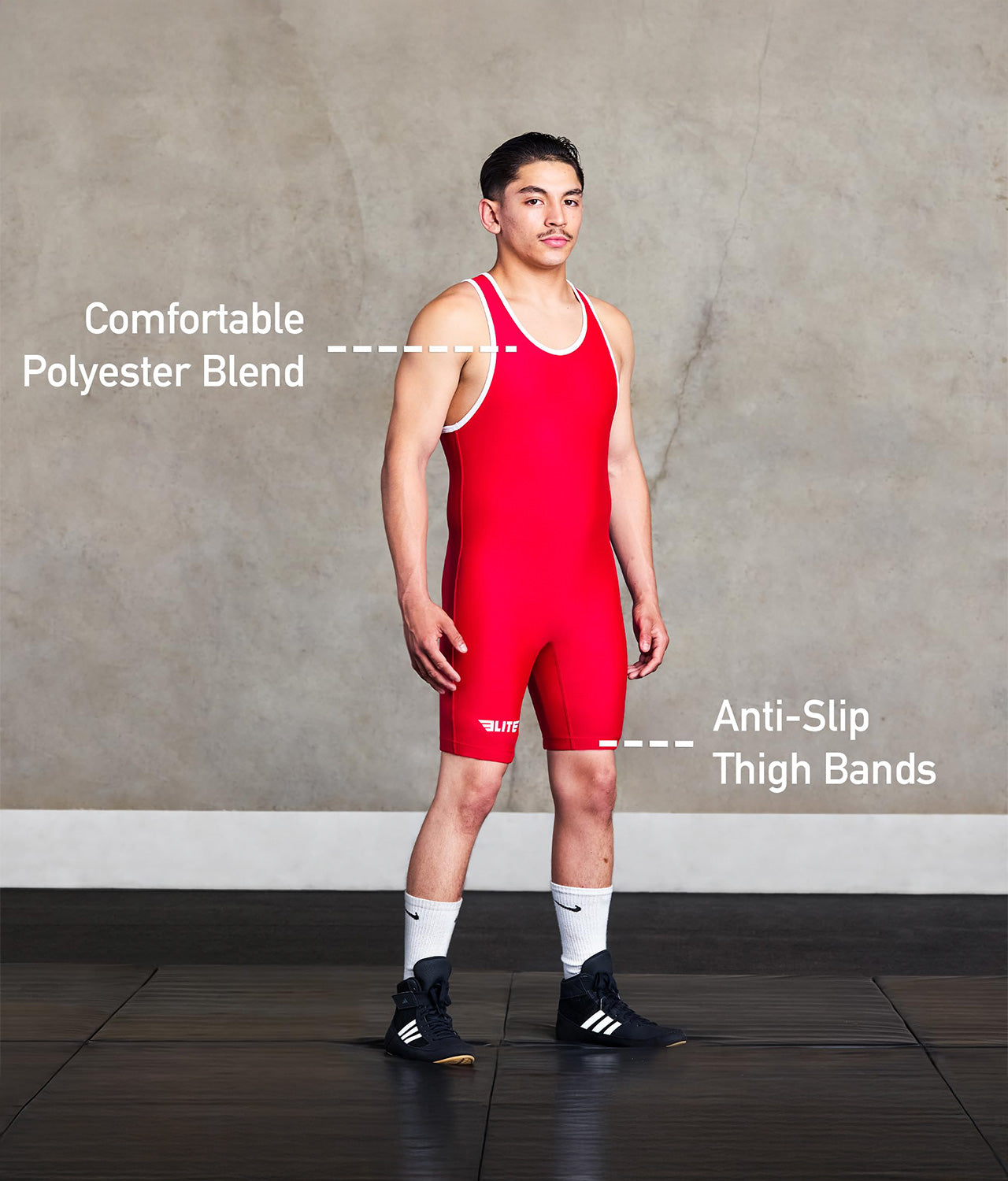 Standard Series Red Adults Wrestling Singlet