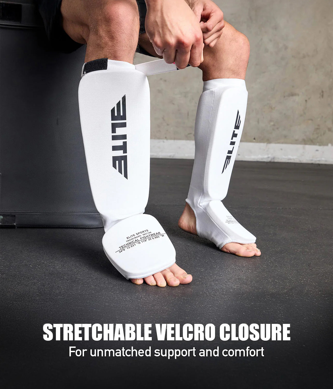 Adults' Standard White MMA Shin Guards