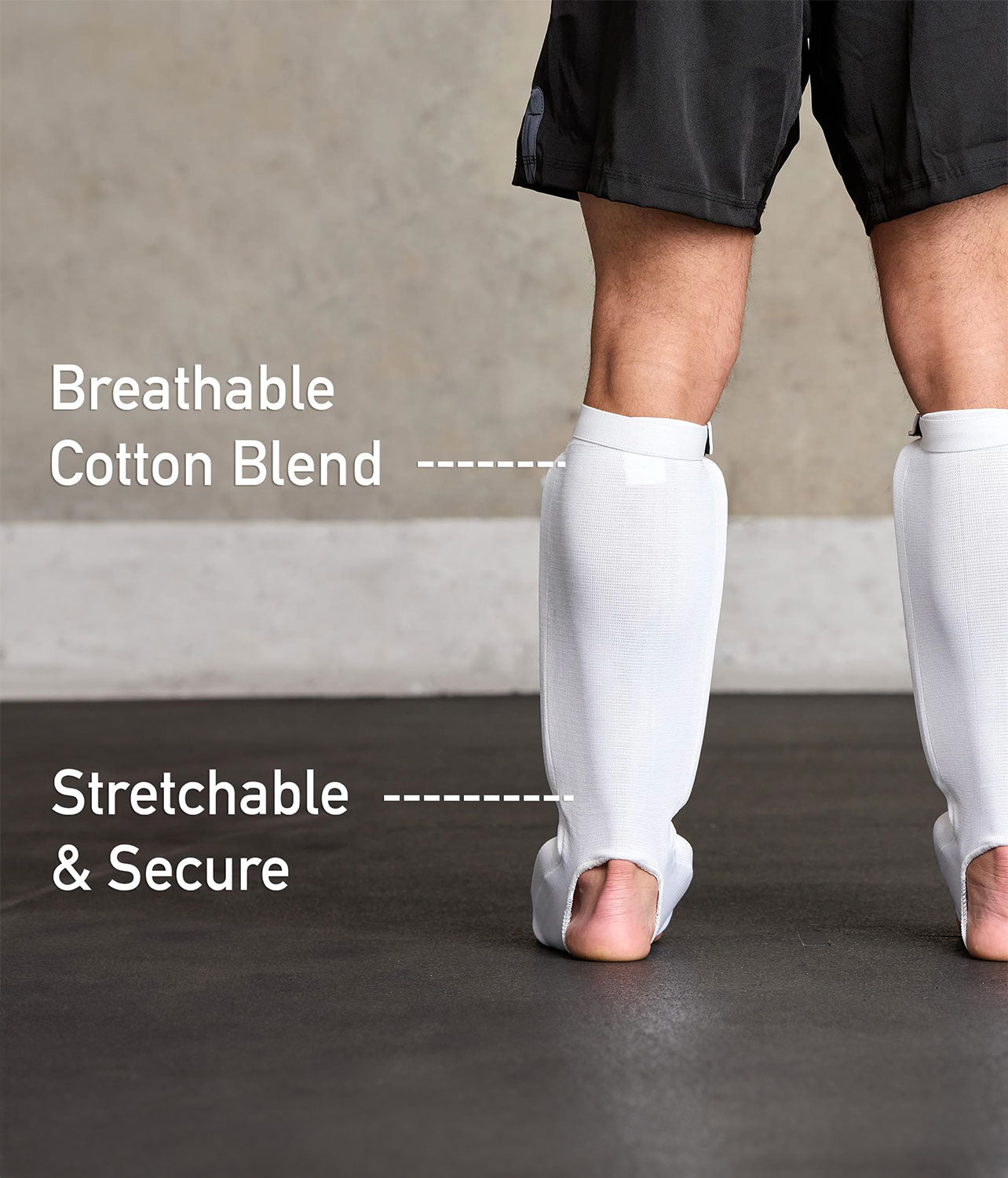 Adults' Standard White MMA Shin Guards