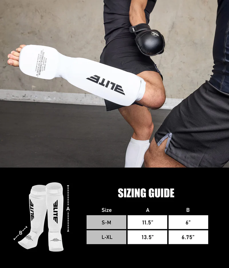 Adults' Standard White Training Shin Guards