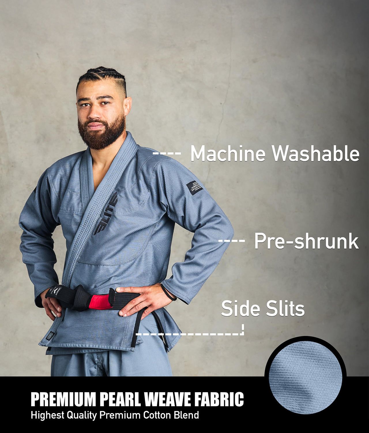 Men's Core Gray Brazilian Jiu Jitsu BJJ Gi