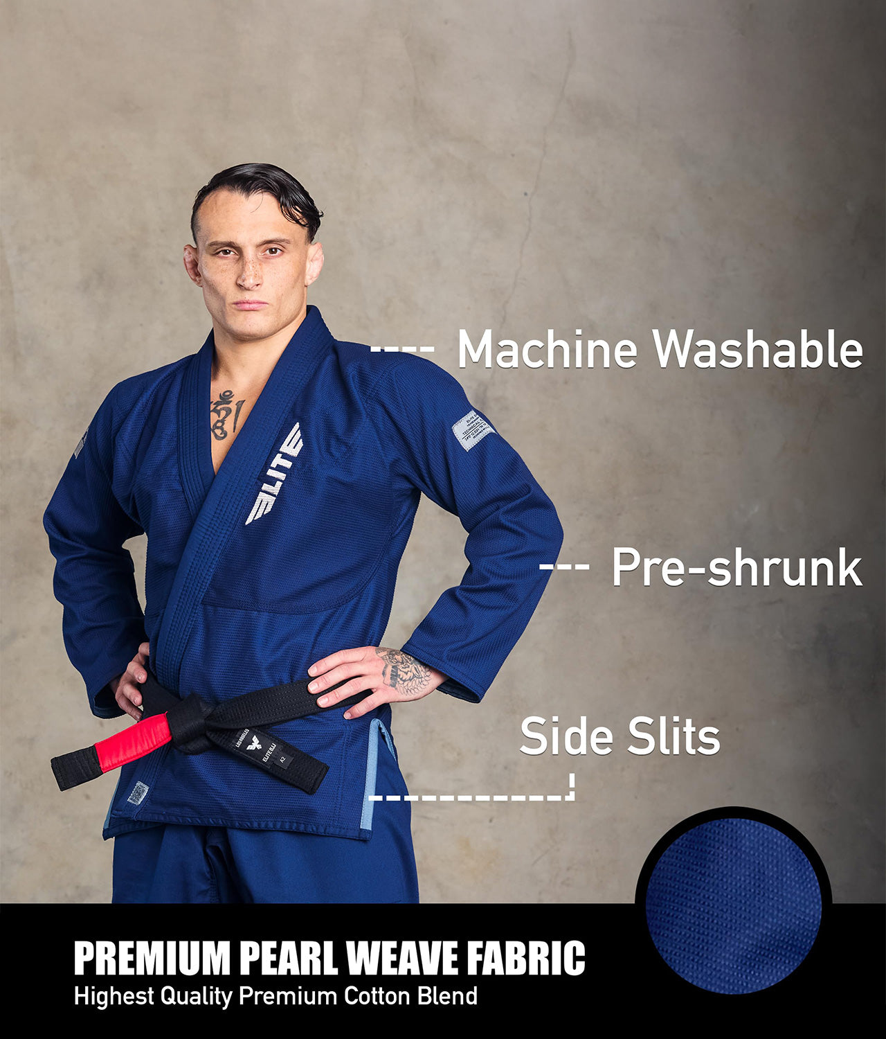 Men's Core Navy Brazilian Jiu Jitsu BJJ Gi