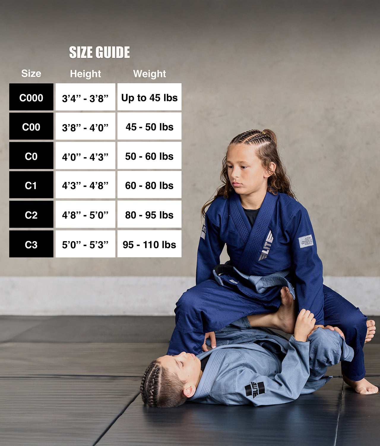 Core Navy Brazilian Jiu Jitsu Kids BJJ Gi