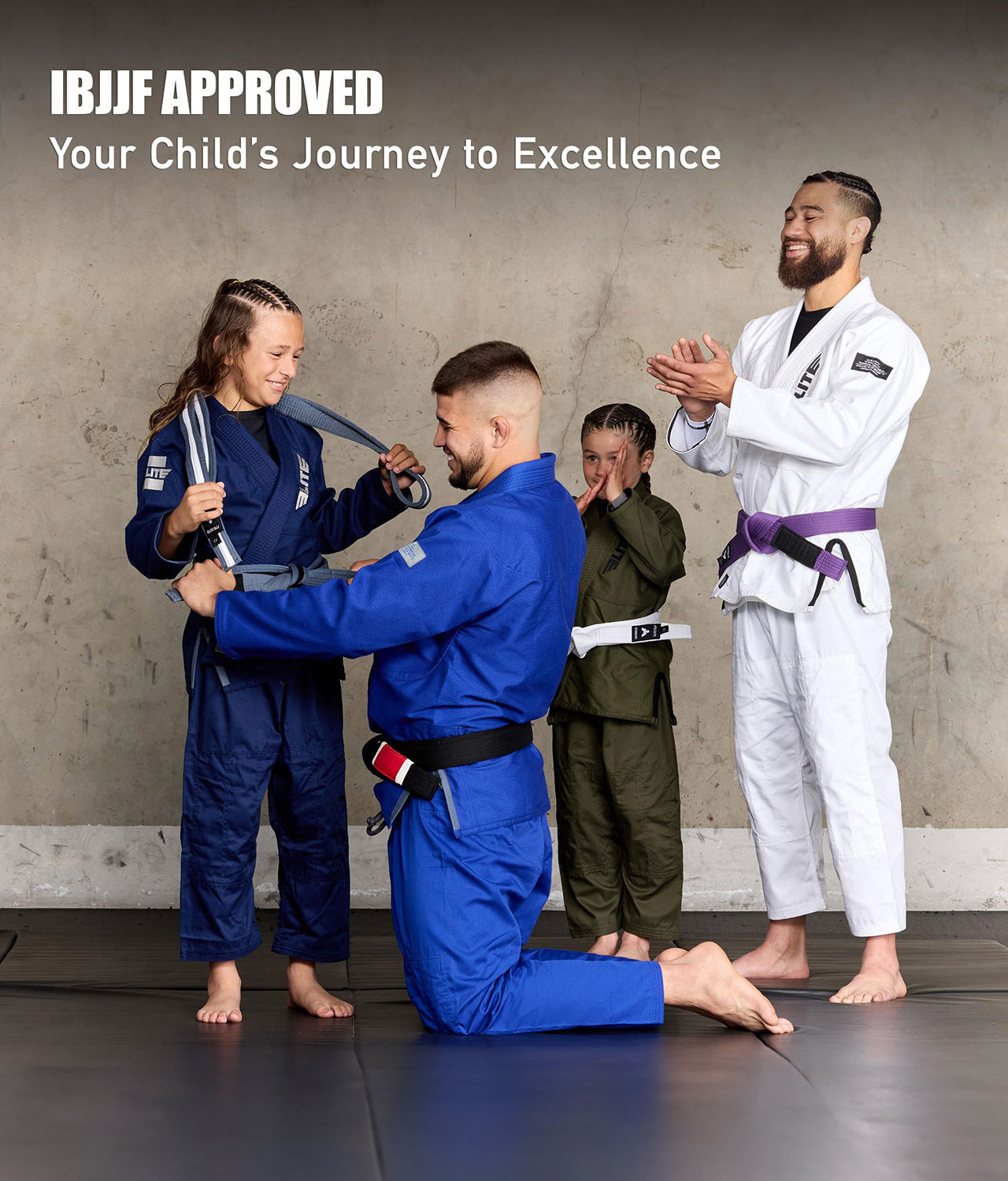 Kids' Core Navy Brazilian Jiu Jitsu BJJ Gi