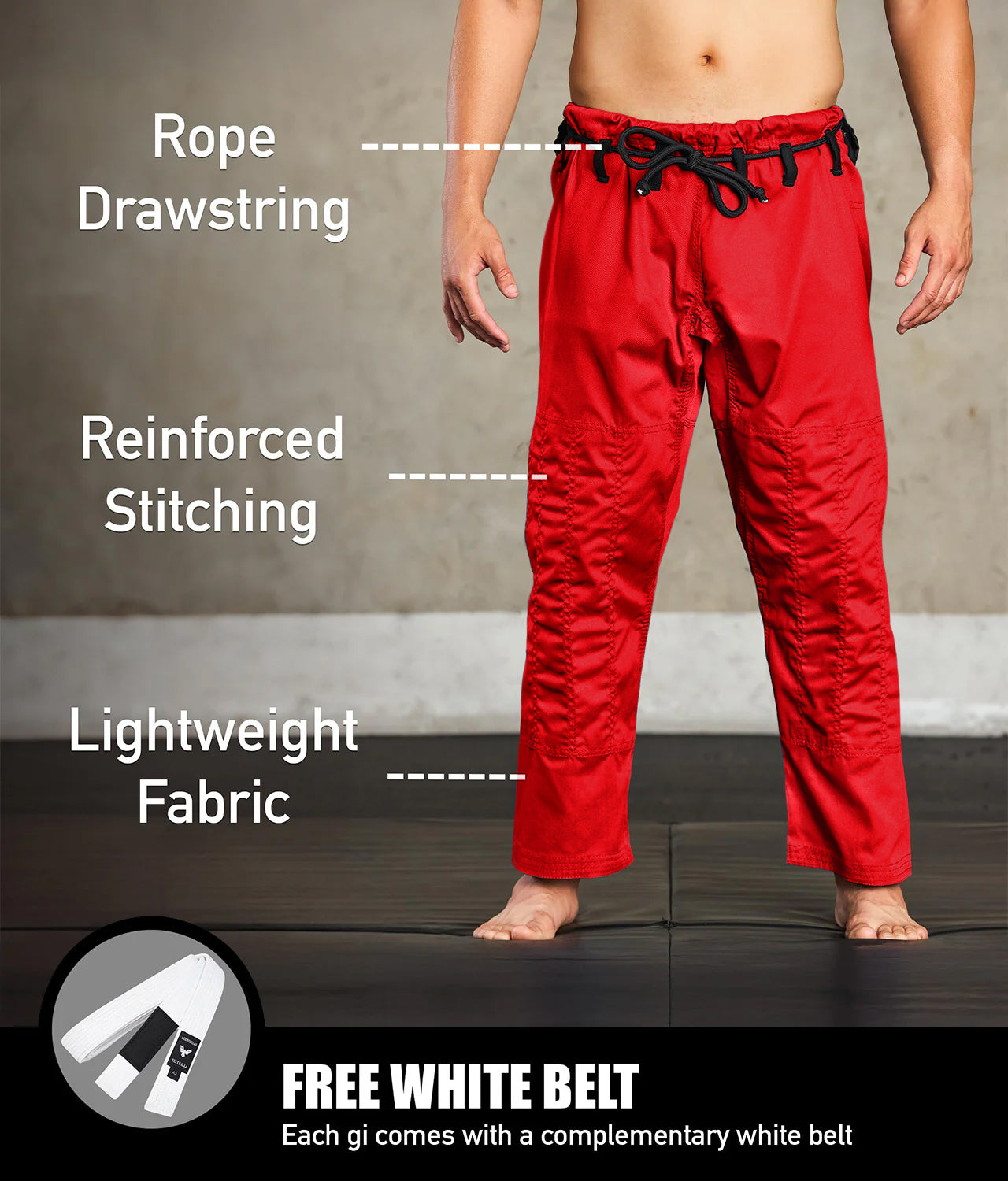 Men's Core Red Brazilian Jiu Jitsu BJJ Gi