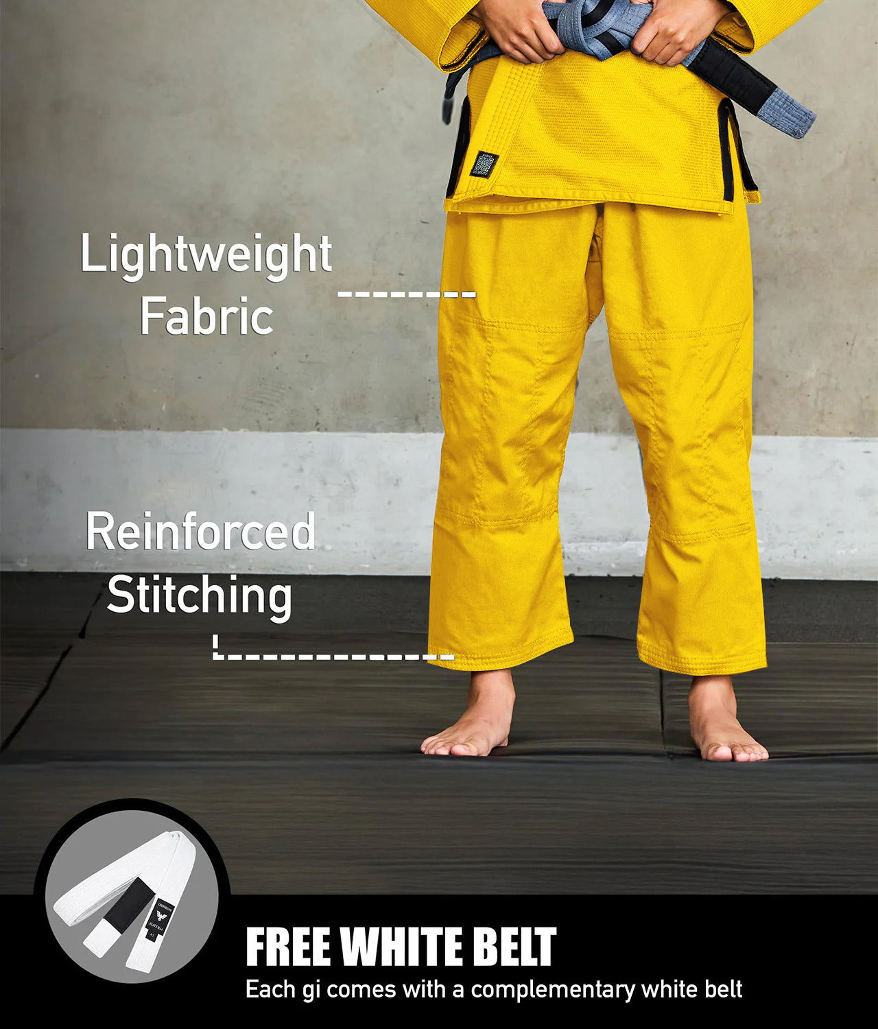 Core Yellow Brazilian Jiu Jitsu Kids BJJ Gi